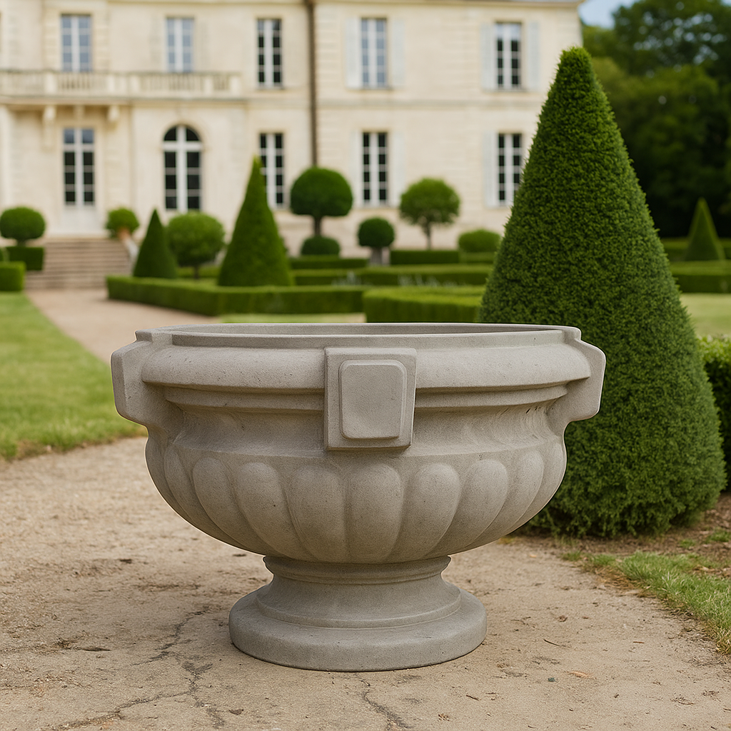 Outdoor Garden Classic Round ABS Plastic Precast Concrete Flower Pot Molds - Athena