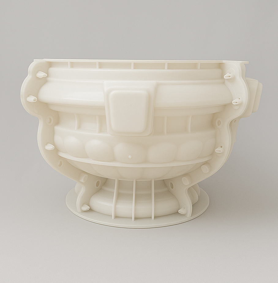Outdoor Garden Classic Round ABS Plastic Precast Concrete Flower Pot Molds - Athena