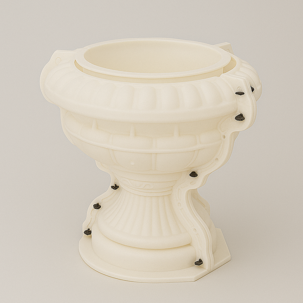Outdoor Garden ABS Plastic Slender Roman Vase Planter Mold
