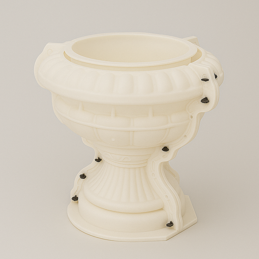 Outdoor Garden ABS Plastic Slender Roman Vase Planter Mold