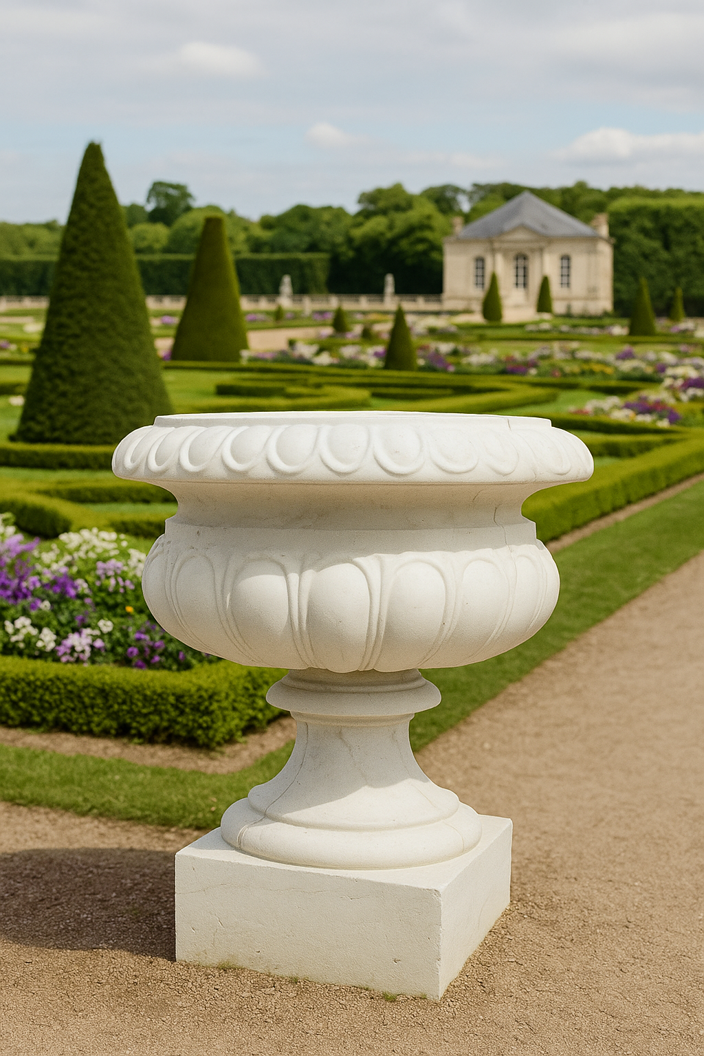 Outdoor Garden ABS Plastic Classical Roman Vase Planter Mold
