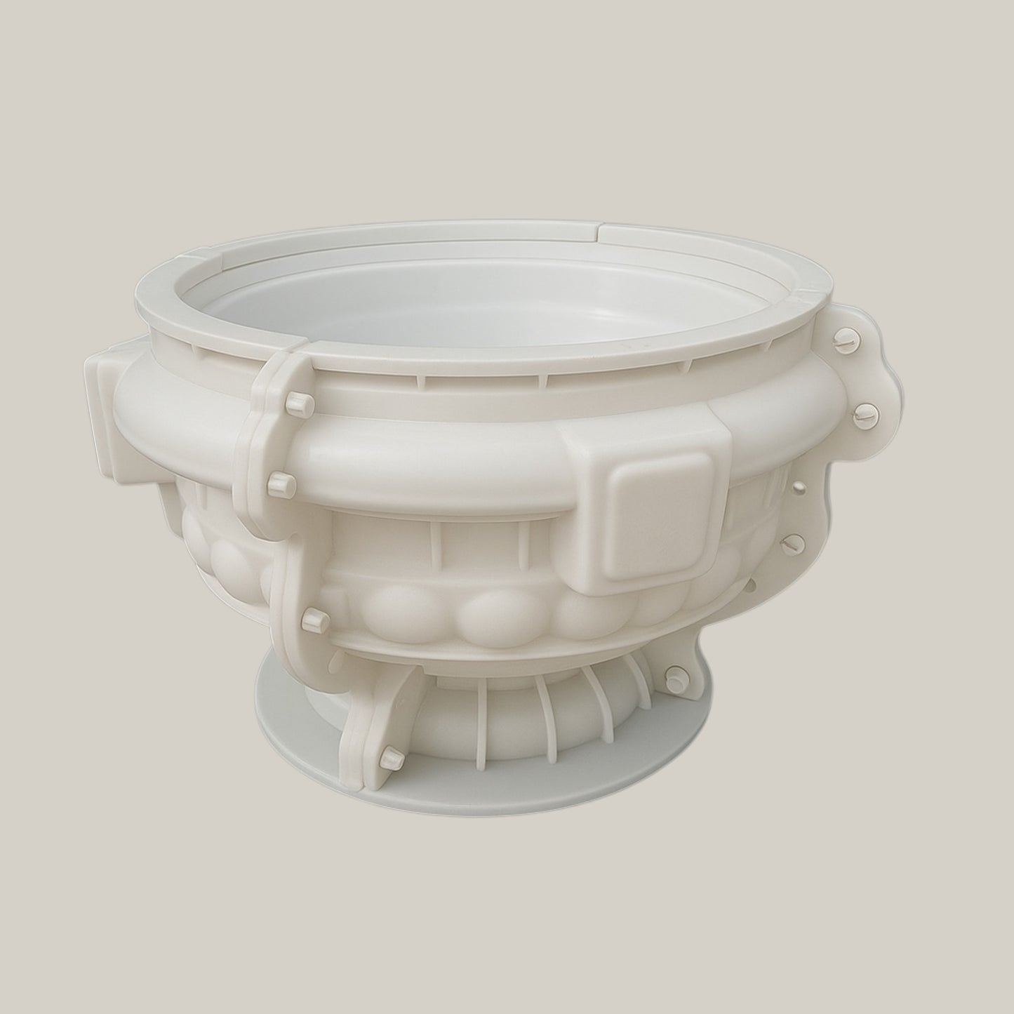 Outdoor Garden Classic Round ABS Plastic Precast Concrete Flower Pot Molds - Athena