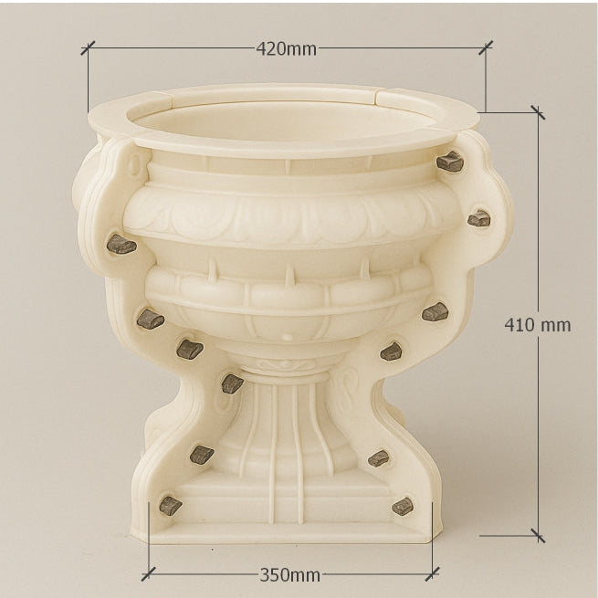Vintage-Style Different Sizes Outdoor ABS Plastic Planter Molds
