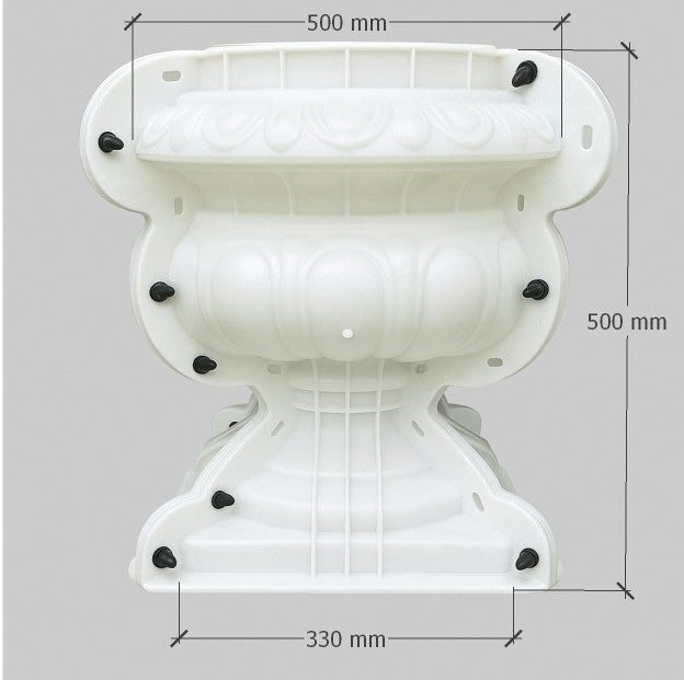 Outdoor Garden ABS Plastic Classical Roman Vase Planter Mold